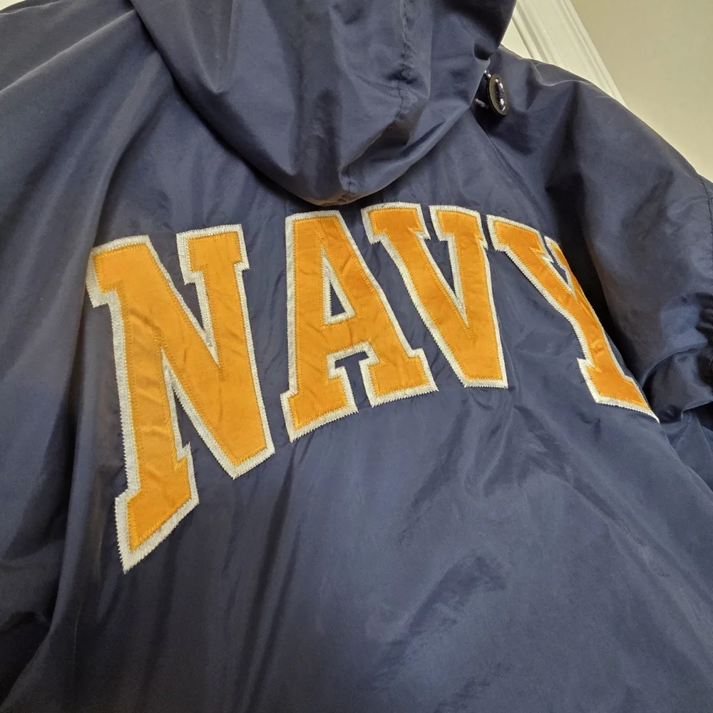 Vintage Navy Midshipman Gear For Sports Blue Military Vintage Jacket XL